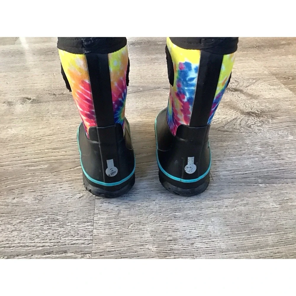 Bogs Toddler Size 9 Waterproof Snow Winter Boots Kids Grasp Tie Dye Boots